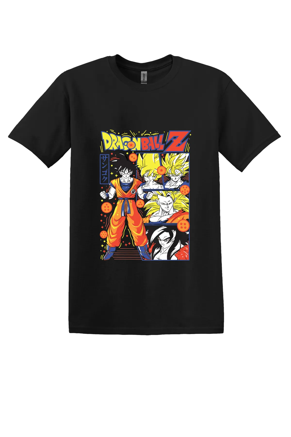 Dragon Ball Tee No. 10, Black, front print