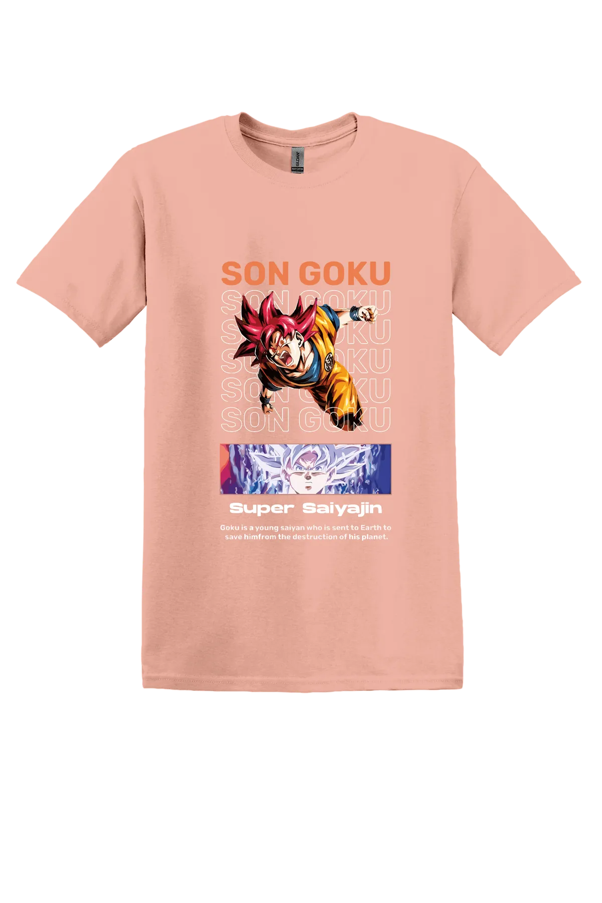 Dragon Ball Tee No. 101, Dusty Rose, front print