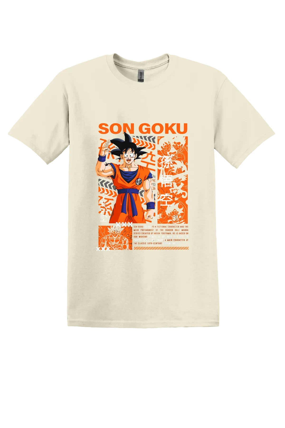 Dragon Ball Tee No. 107, Off White, front print