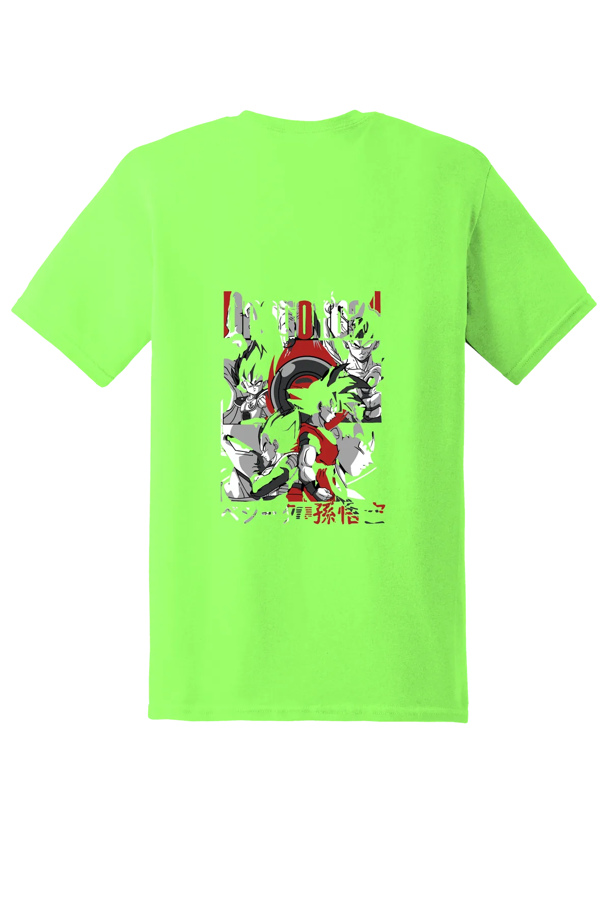 Dragon Ball Tee No. 11, Neon Green, back print