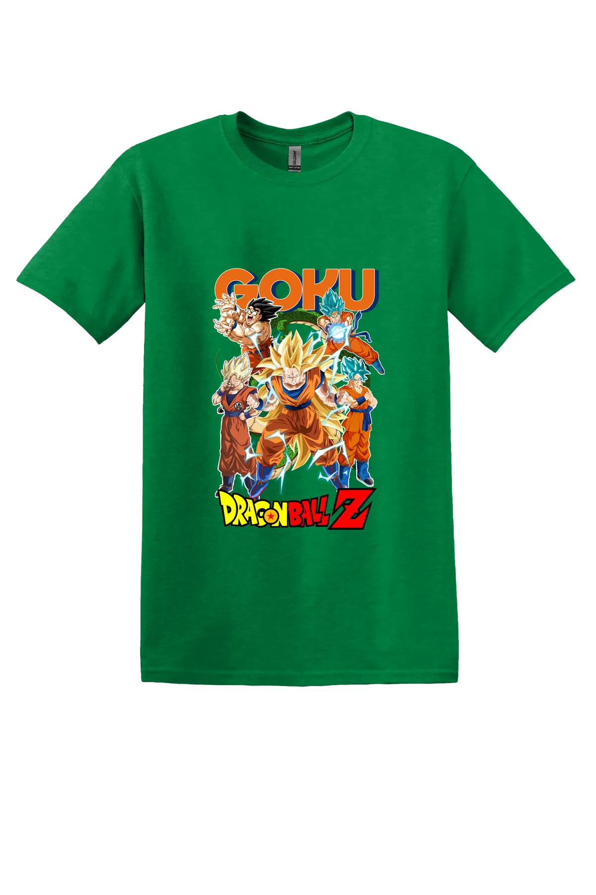 Dragon Ball Tee No. 119, Antique Irish Green, front print