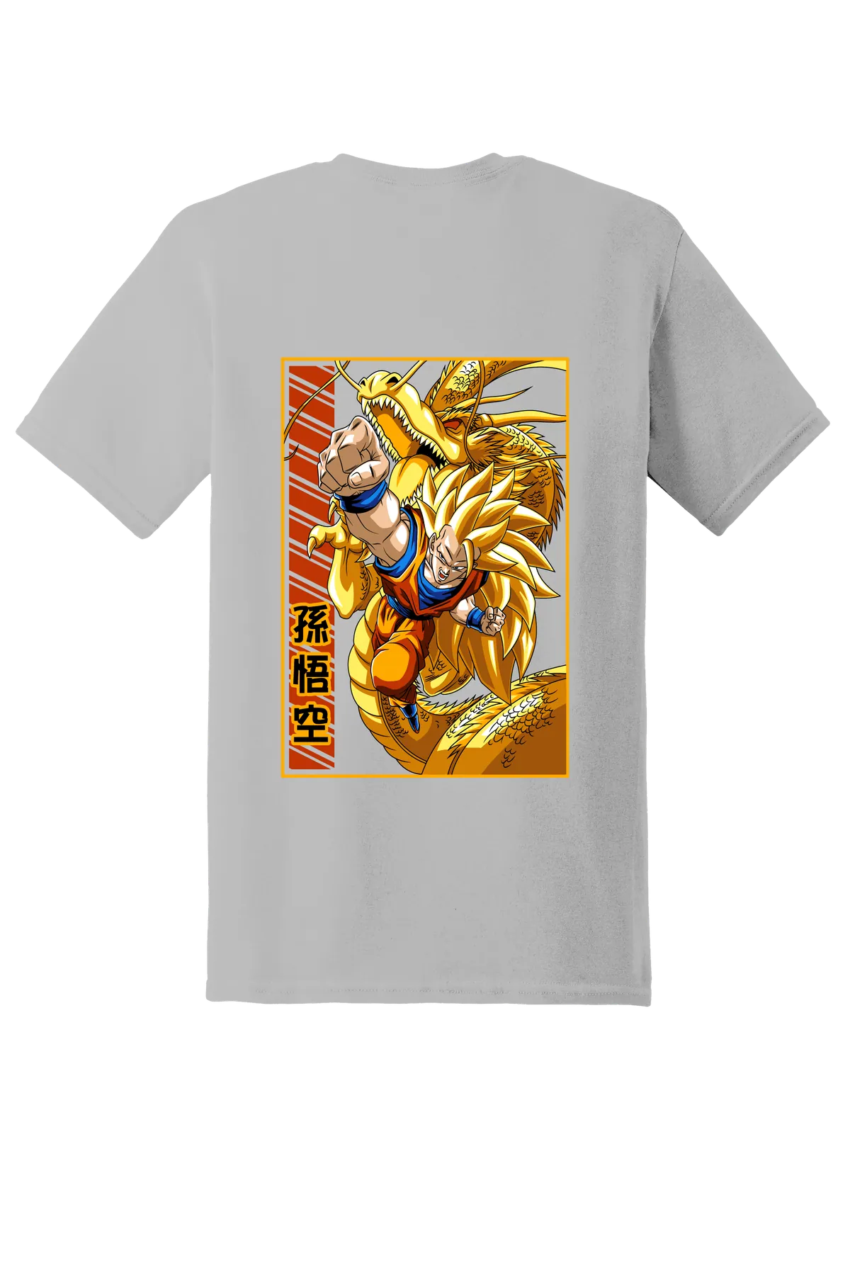 Dragon Ball Tee No. 121, Ice Grey, back print