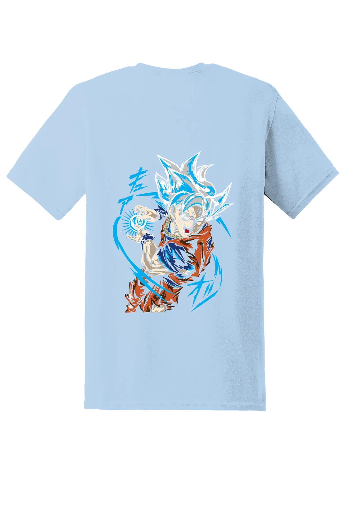 Dragon Ball Tee No. 130, Light Blue, back print