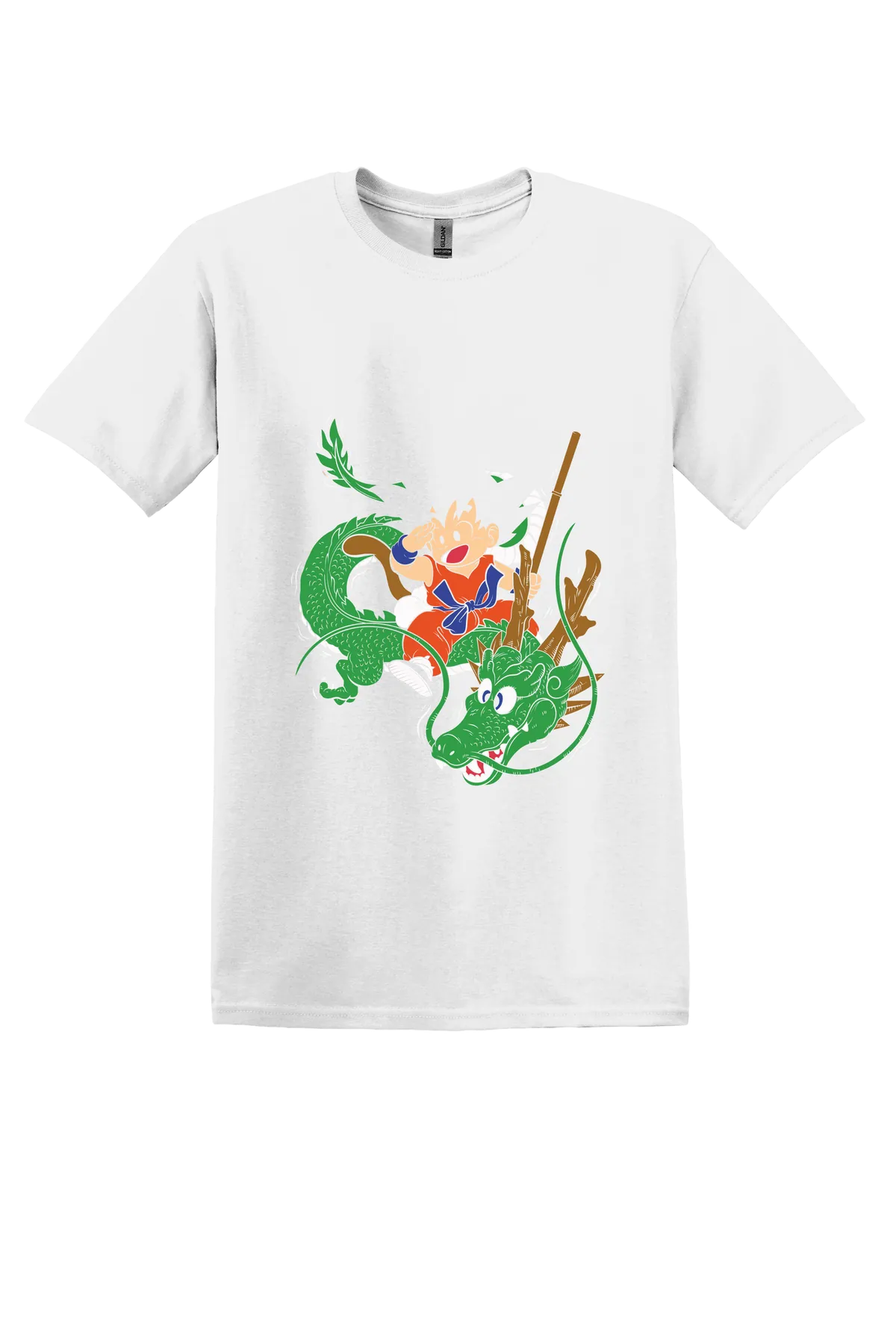 Dragon Ball Tee No. 134, White, front print