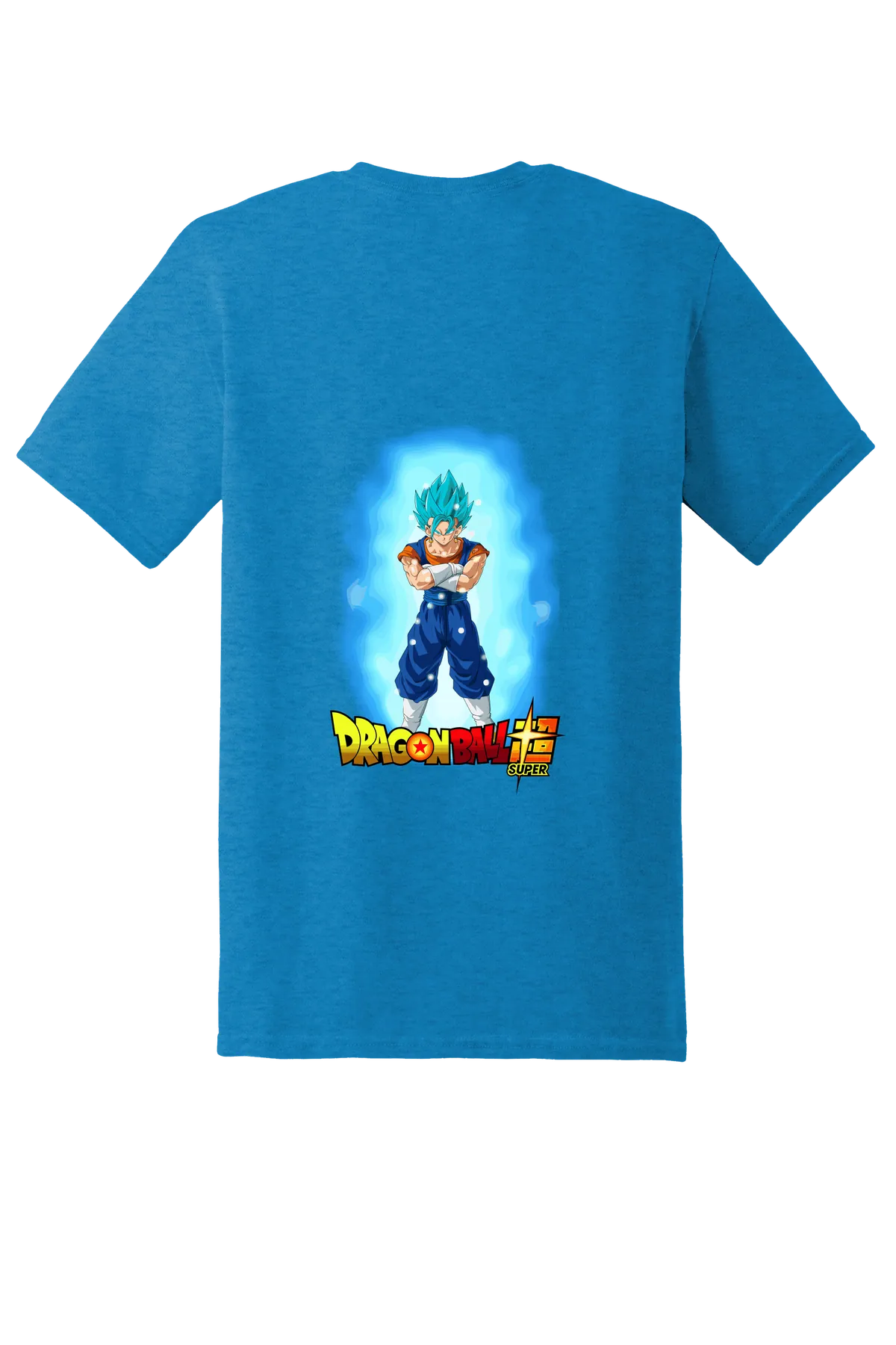 Dragon Ball Tee No. 138, Heather Sapphire, back print