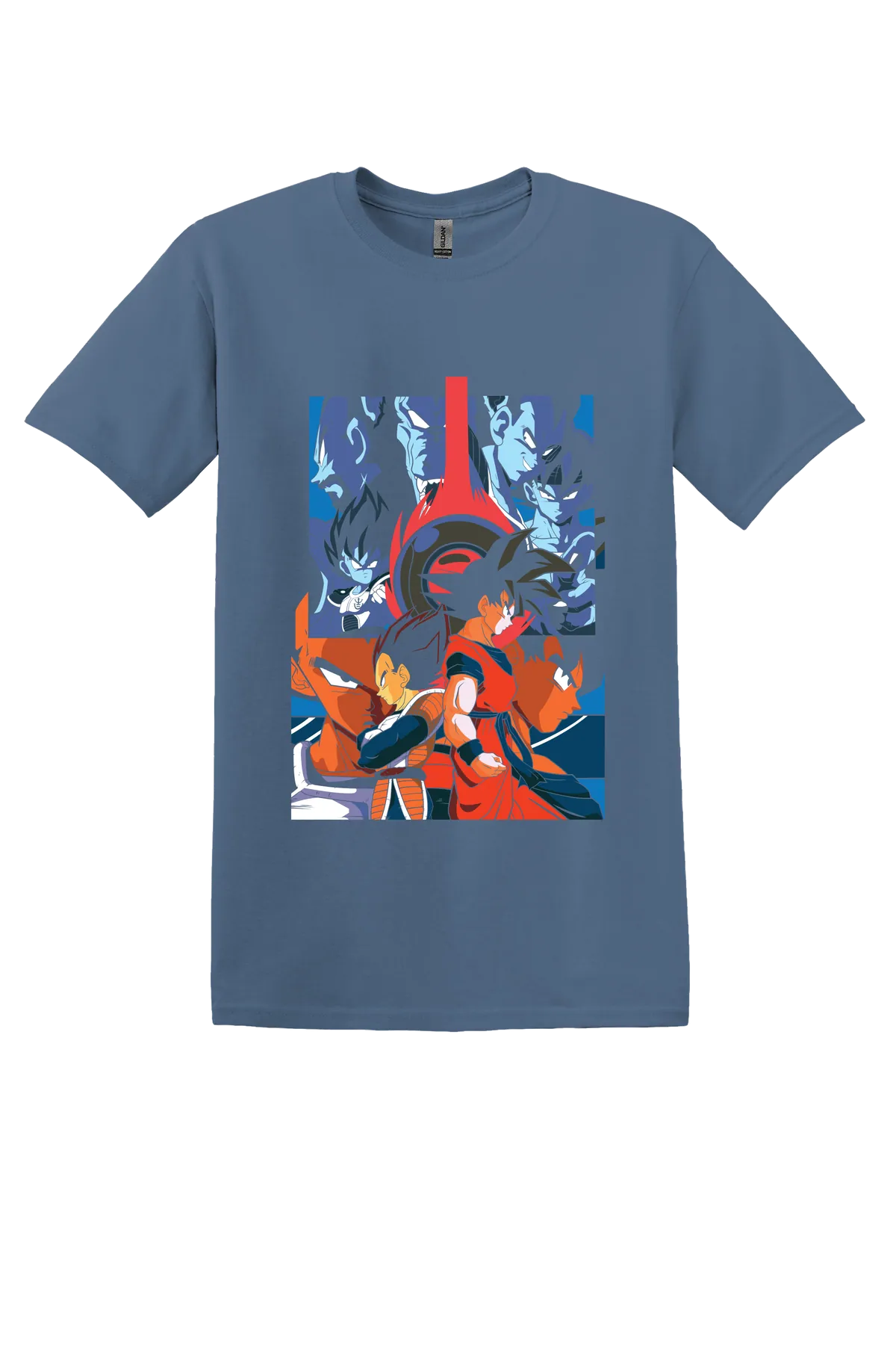 Dragon Ball Tee No. 139, Indigo Blue, front print