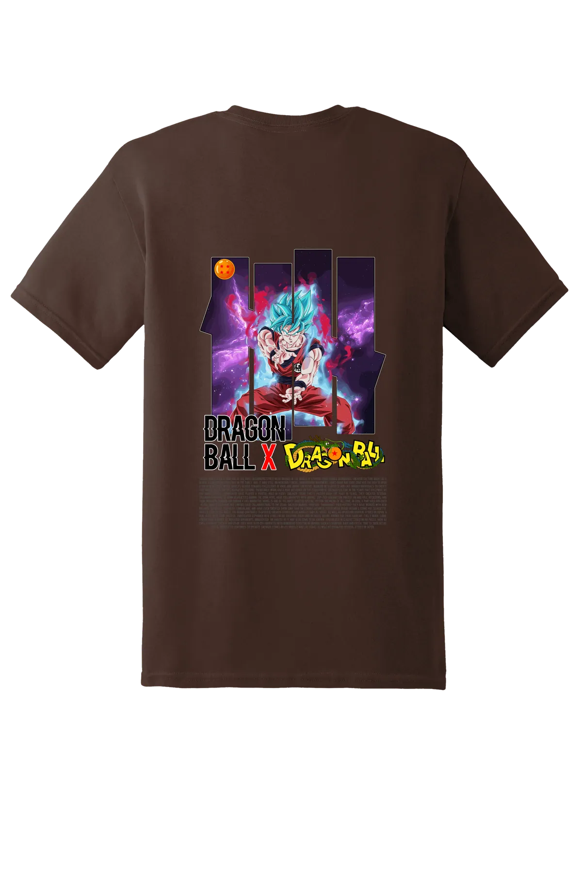 Dragon Ball Tee No. 150, Dark Chocolate, back print
