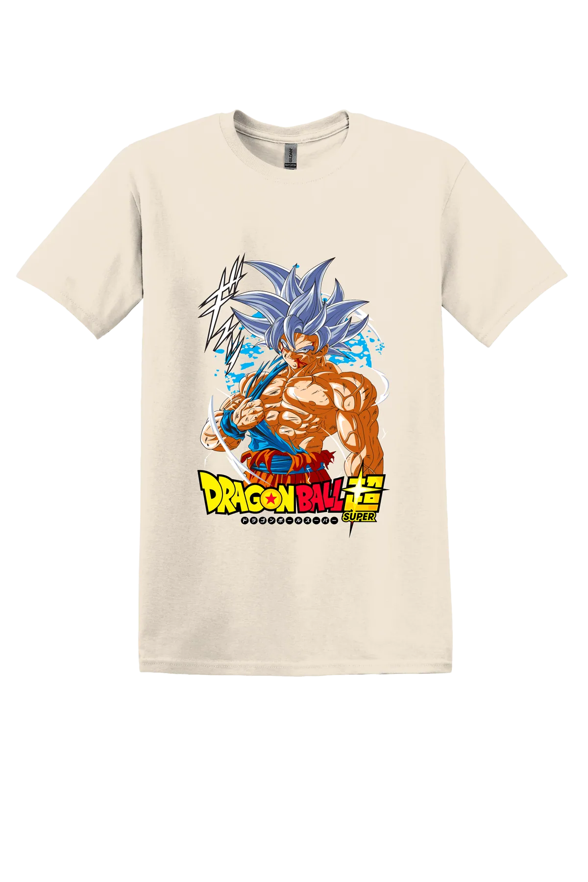Dragon Ball Tee No. 155, Natural, front print