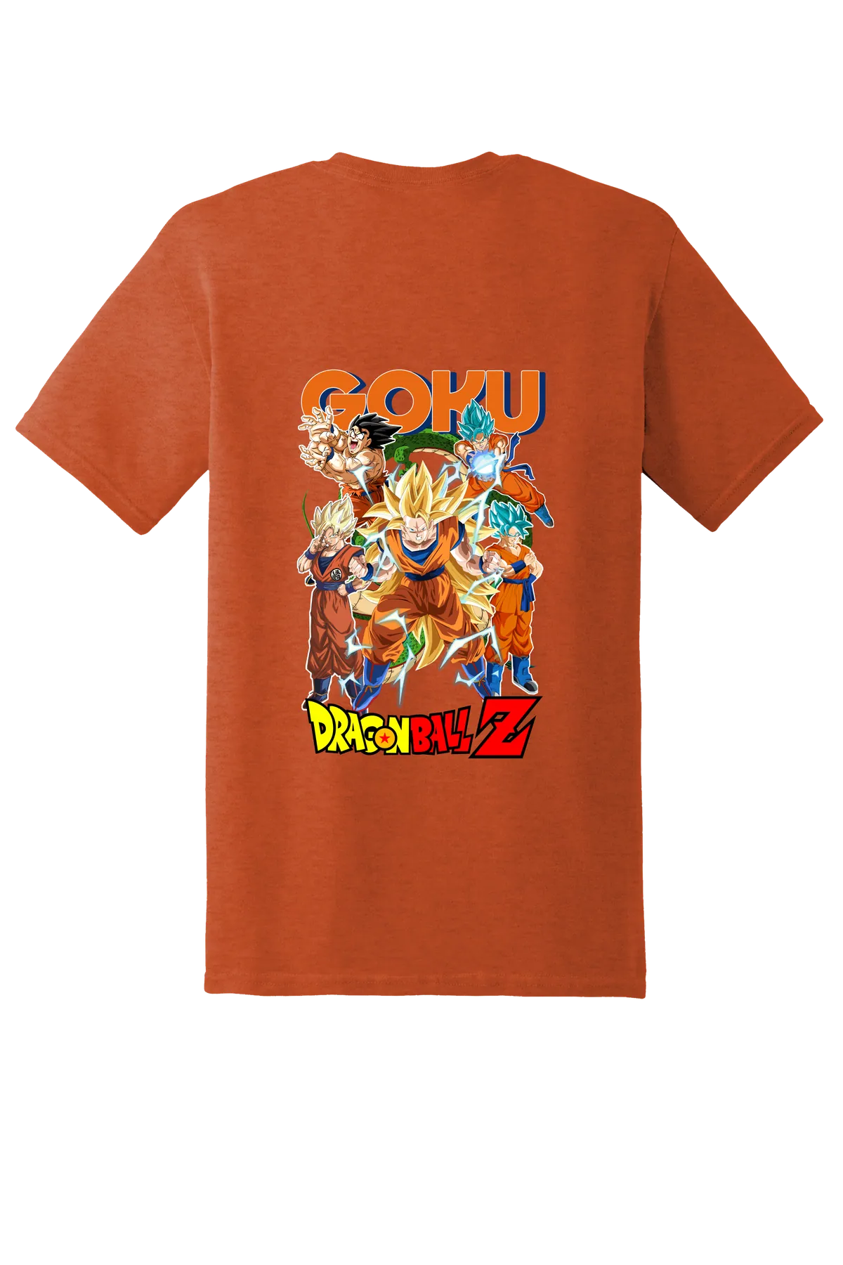Dragon Ball Tee No. 161, Antique Orange, back print