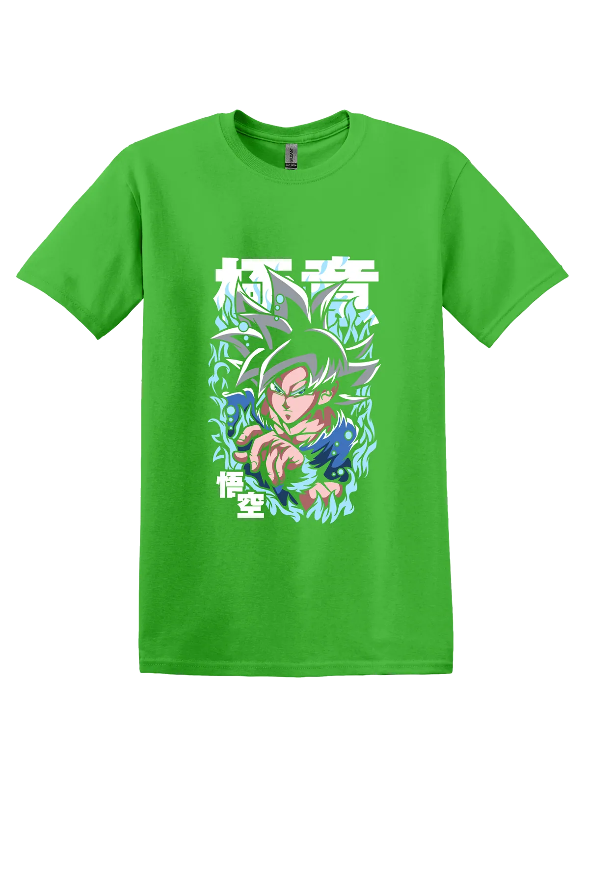 Dragon Ball Tee No. 170, Electric  Green, front print