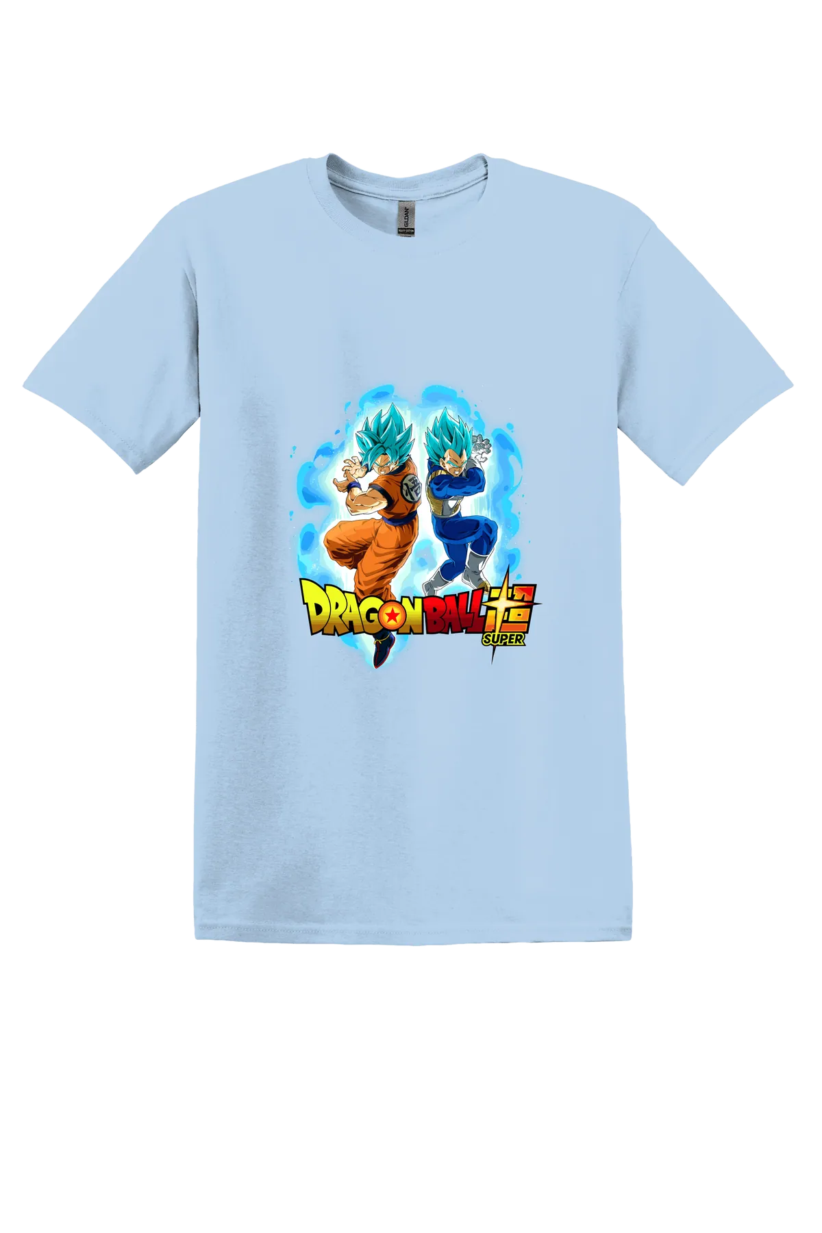 Dragon Ball Tee No. 172, Light Blue, front print