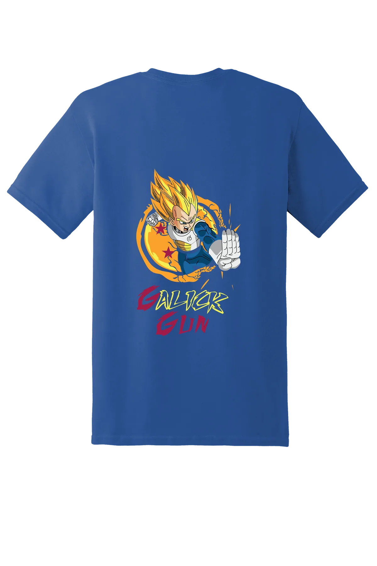 Dragon Ball Tee No. 177, Neon Blue, back print