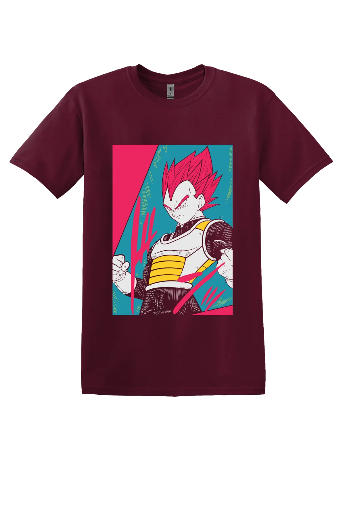 Dragon Ball Tee No. 179, Maroon, front print