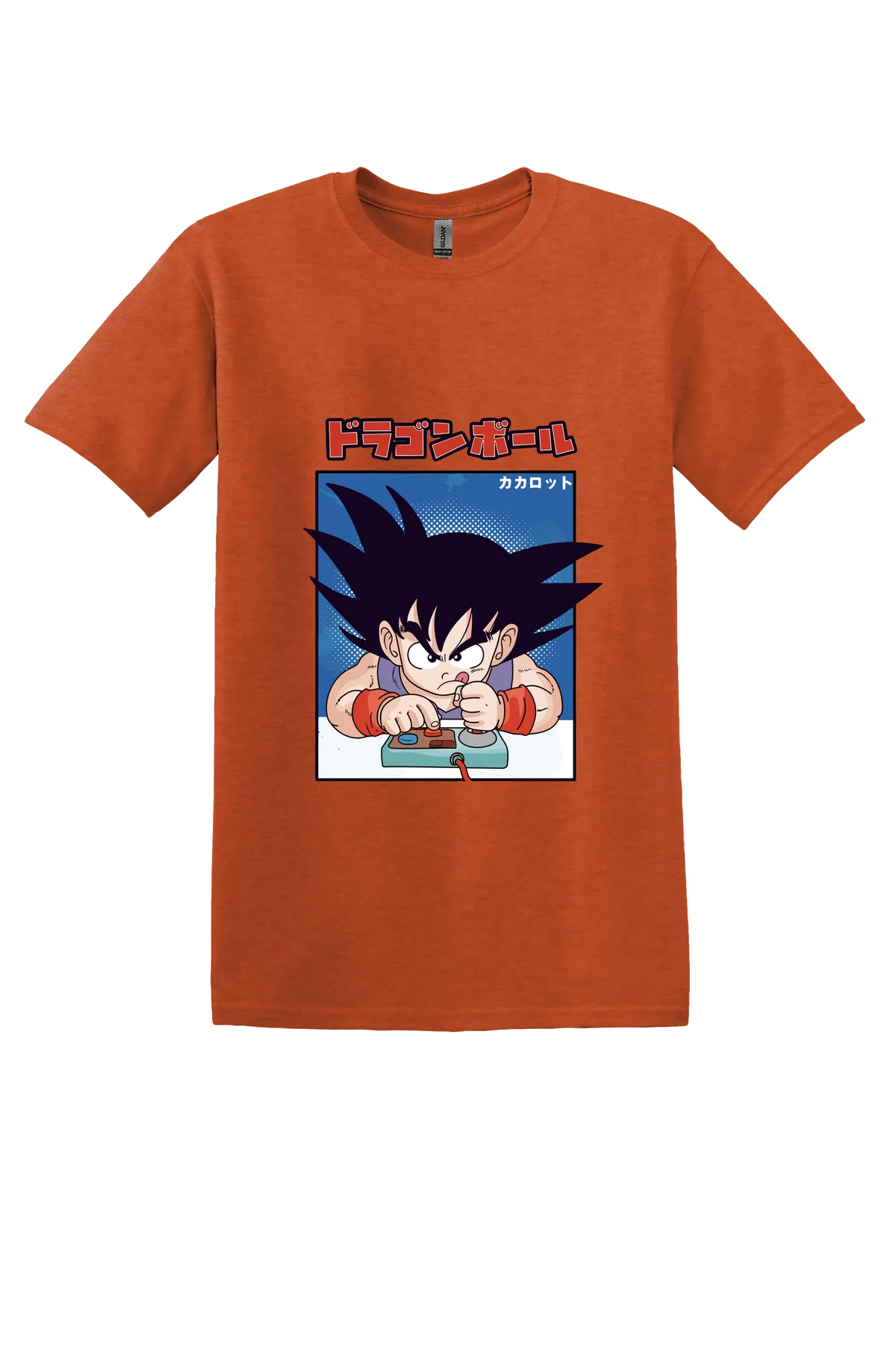 Dragon Ball Tee No. 19, Antique Orange, front print