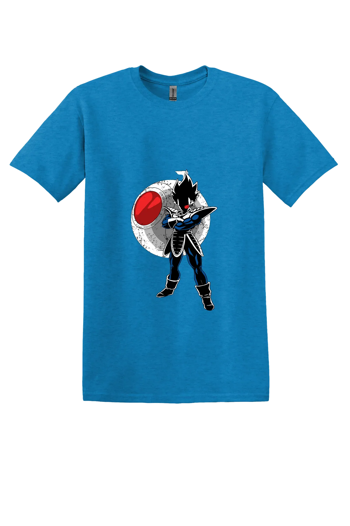 Dragon Ball Tee No. 192, Heather Sapphire, front print