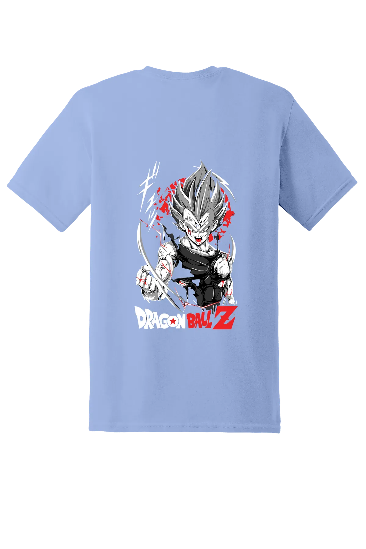 Dragon Ball Tee No. 198, Carolina Blue, back print