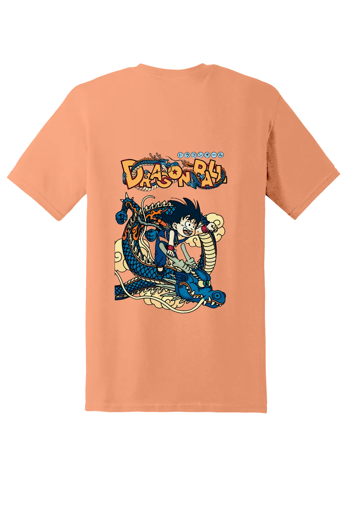 Dragon Ball Tee No. 22, Tangerine, back print