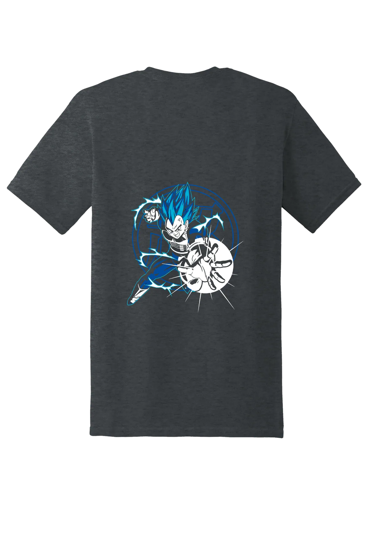 Dragon Ball Tee No. 230, Dark Heather, back print