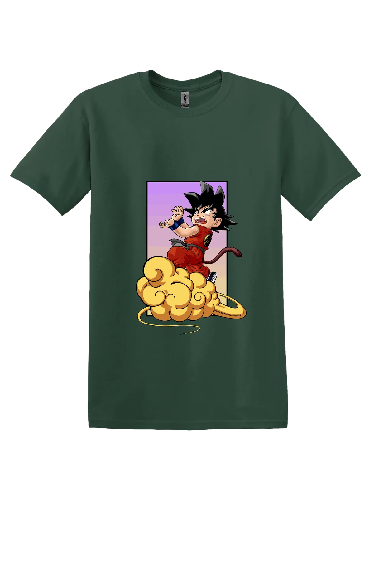 Dragon Ball Tee No. 24, Fan Dark Green, front print