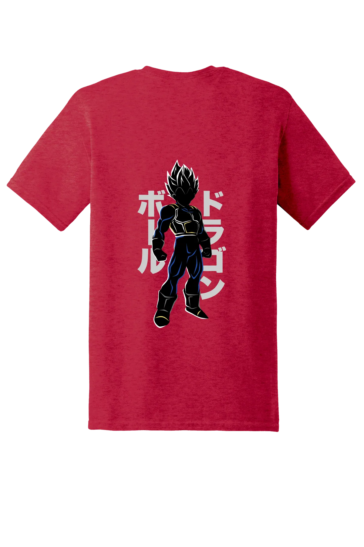 Dragon Ball Tee No. 255, Heather Red, back print