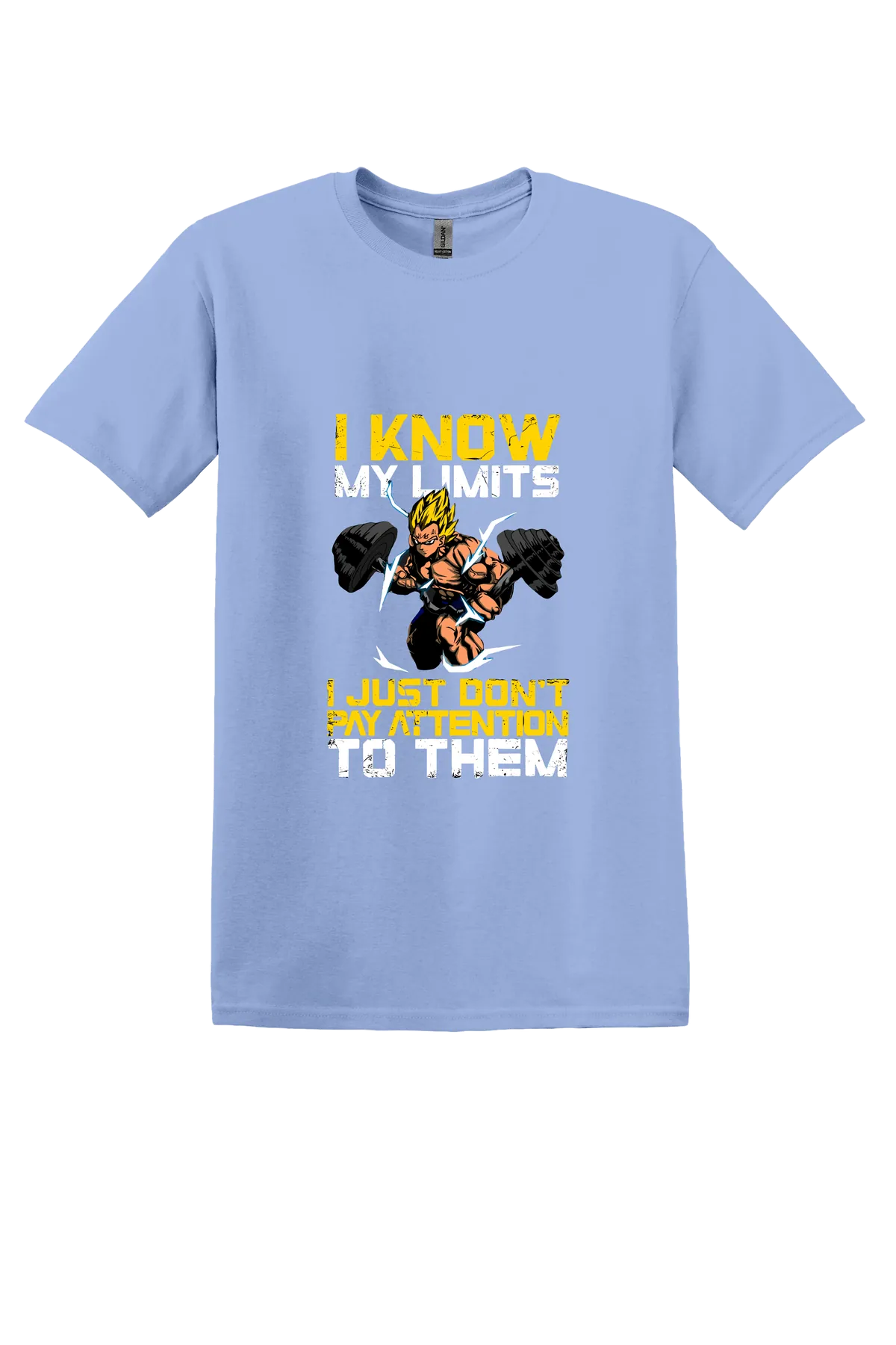 Dragon Ball Tee No. 257, Carolina Blue, front print