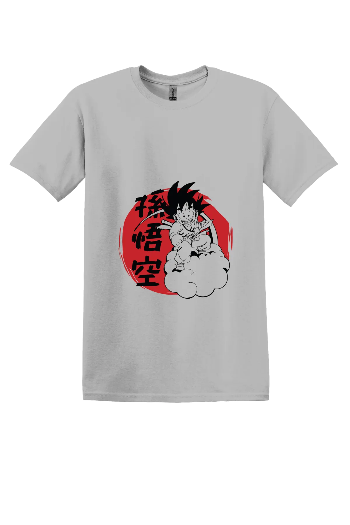 Dragon Ball Tee No. 26, Ice Grey, front print