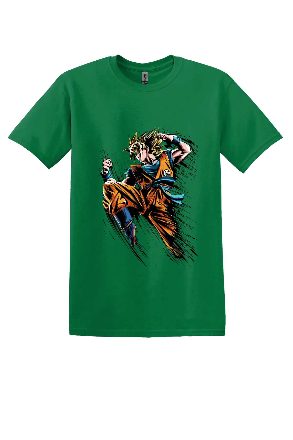 Dragon Ball Tee No. 27, Turf Green, front print