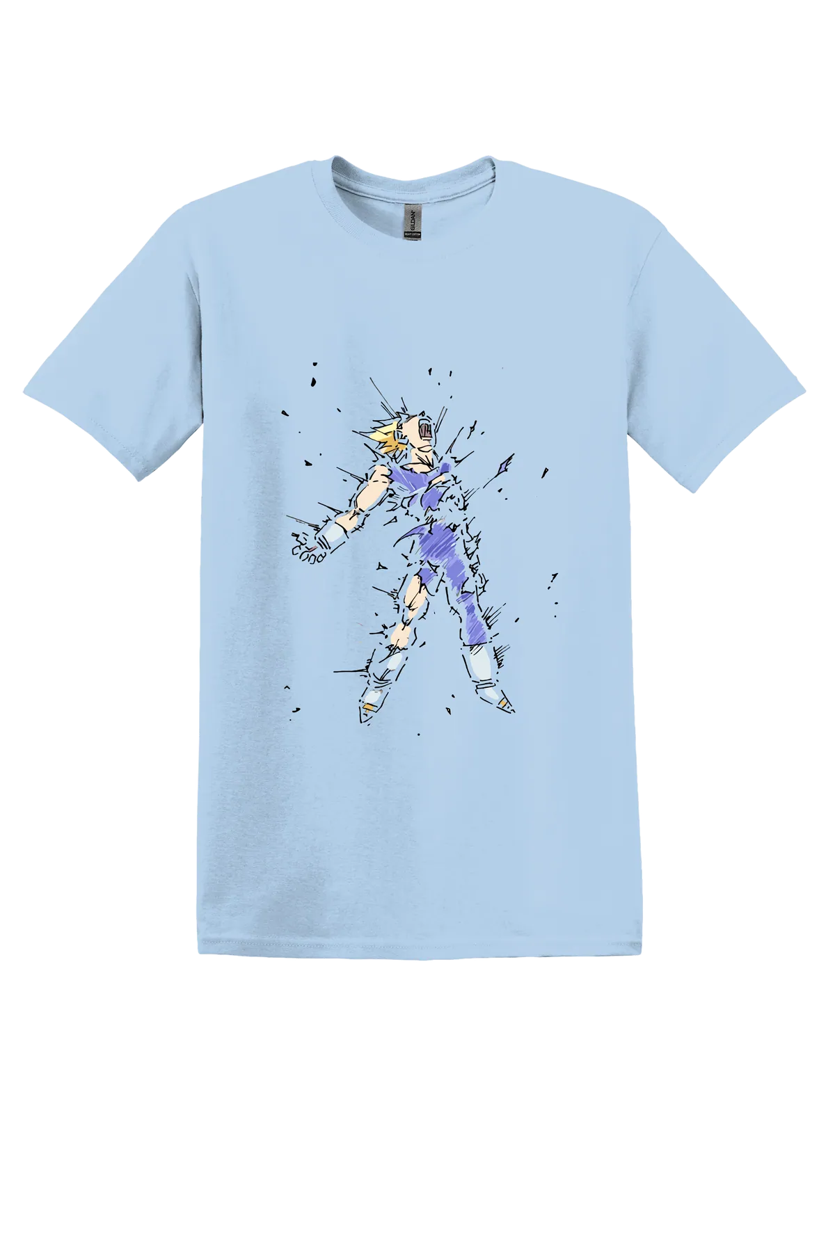 Dragon Ball Tee No. 284, Light Blue, front print