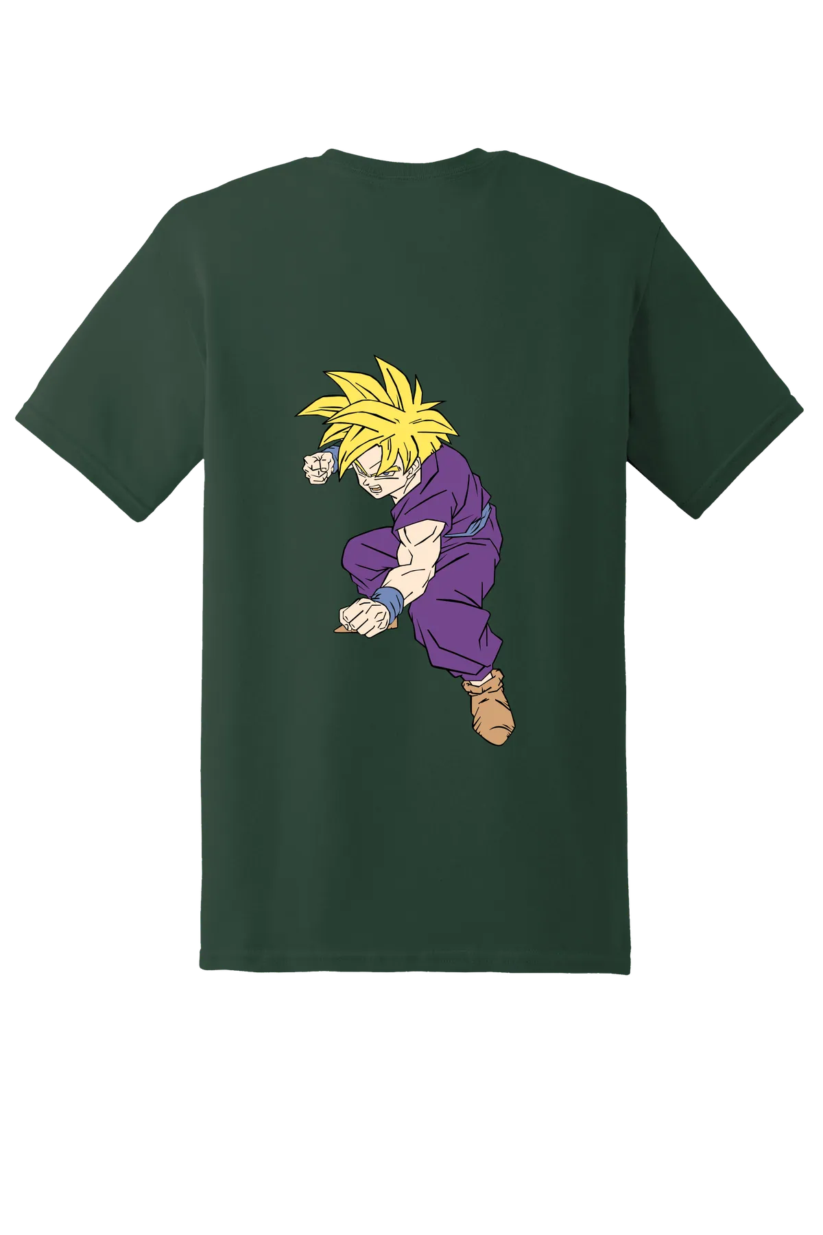 Dragon Ball Tee No. 305, Fan Dark Green, back print