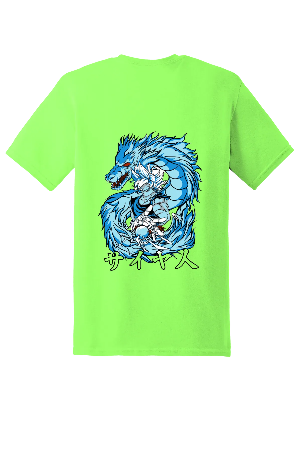 Dragon Ball Tee No. 32, Neon Green, back print