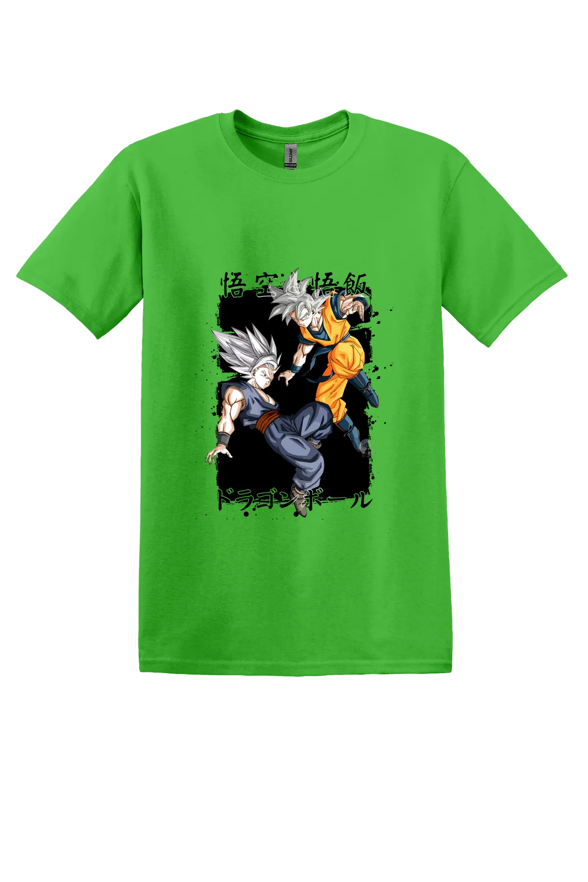 Dragon Ball Tee No. 320, Electric  Green, front print