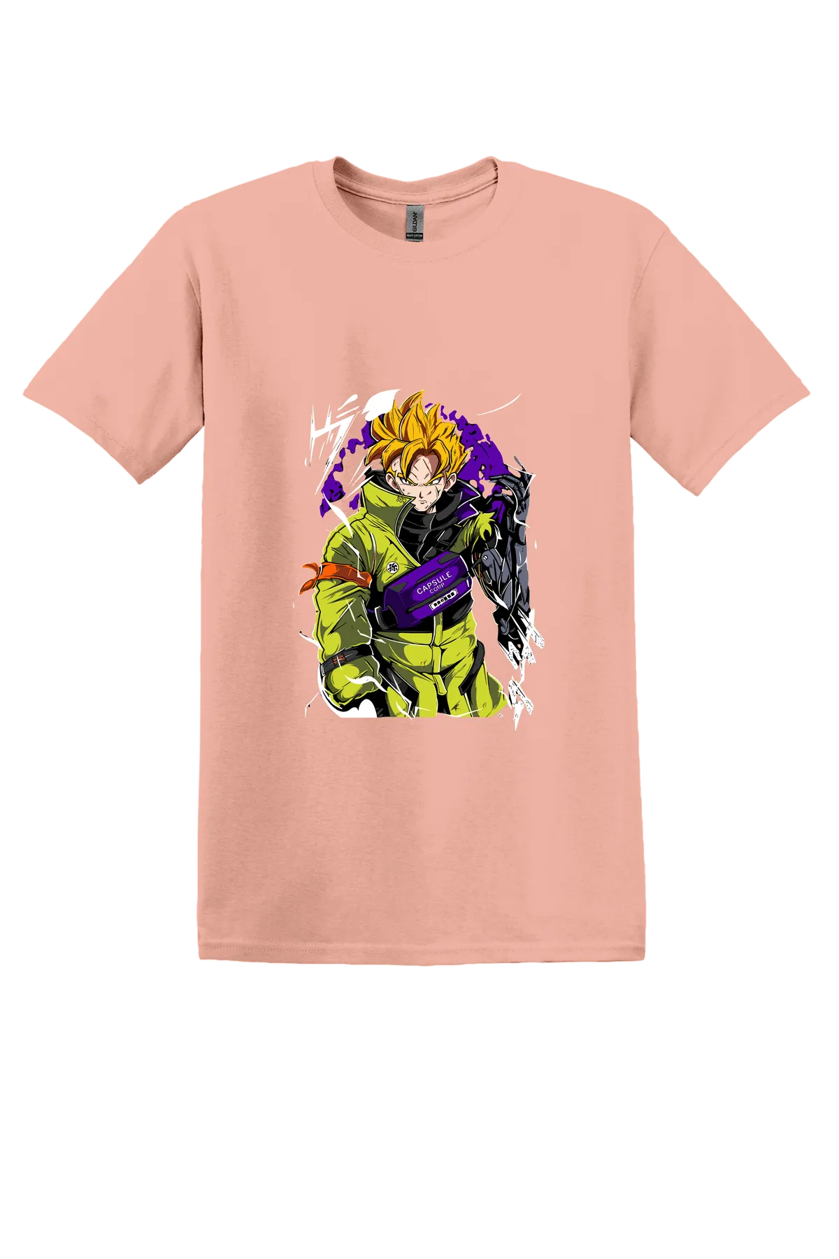 Dragon Ball Tee No. 321, Dusty Rose, front print