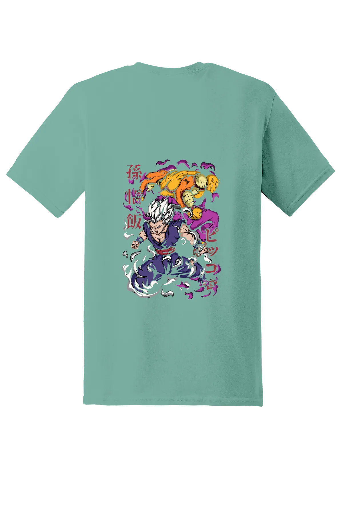 Dragon Ball Tee No. 323, Aquatic, back print