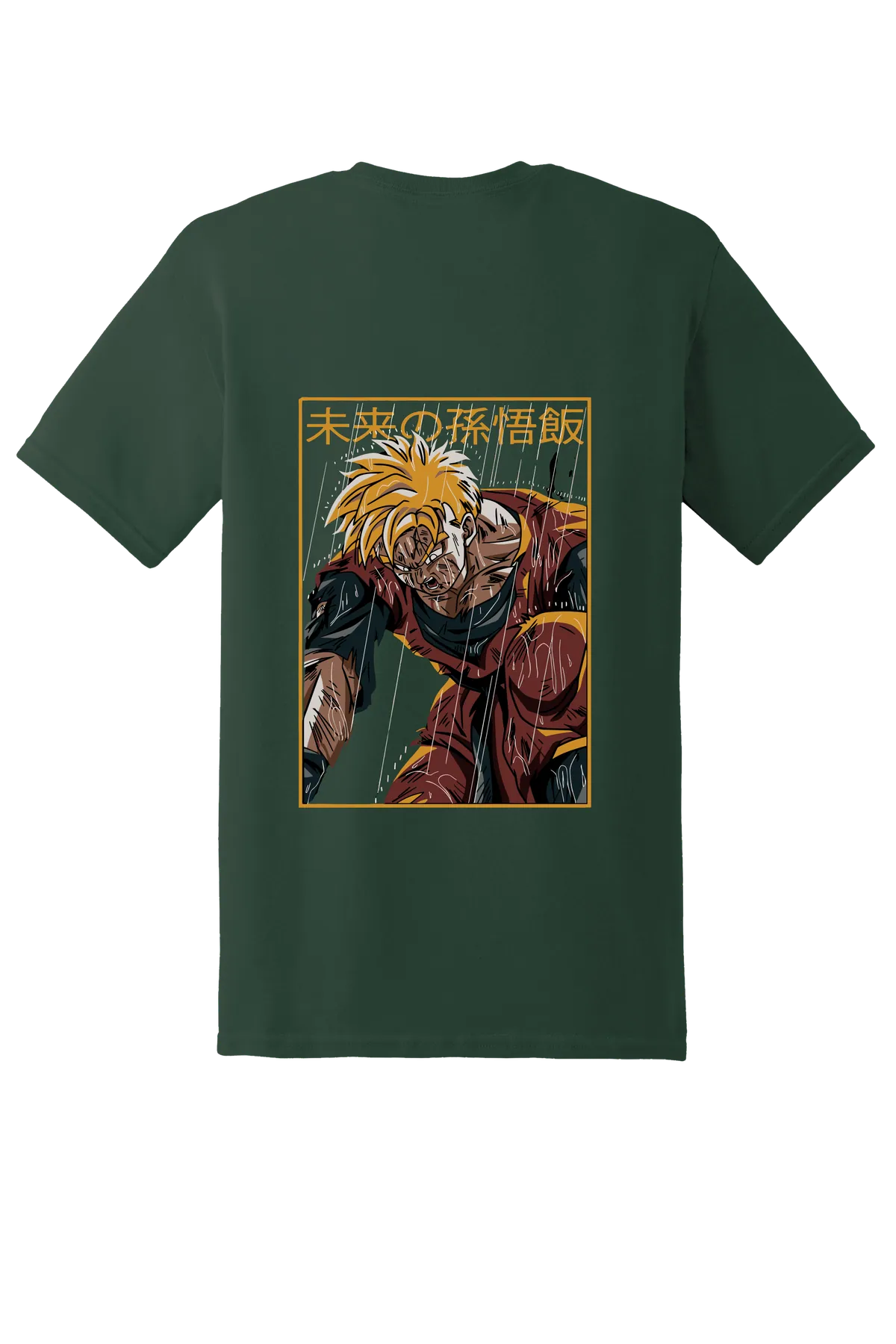 Dragon Ball Tee No. 324, Fan Dark Green, back print
