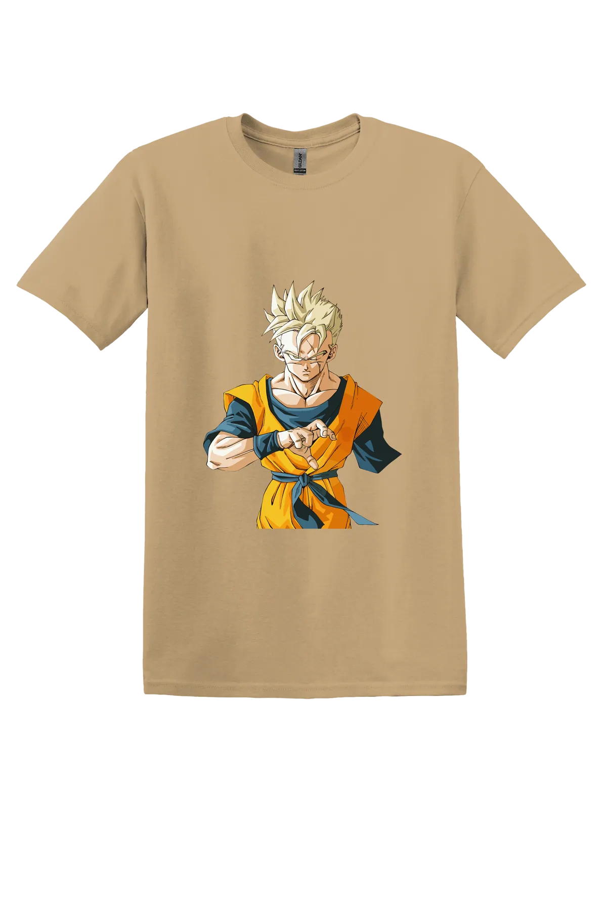 Dragon Ball Tee No. 337, Old Gold, front print