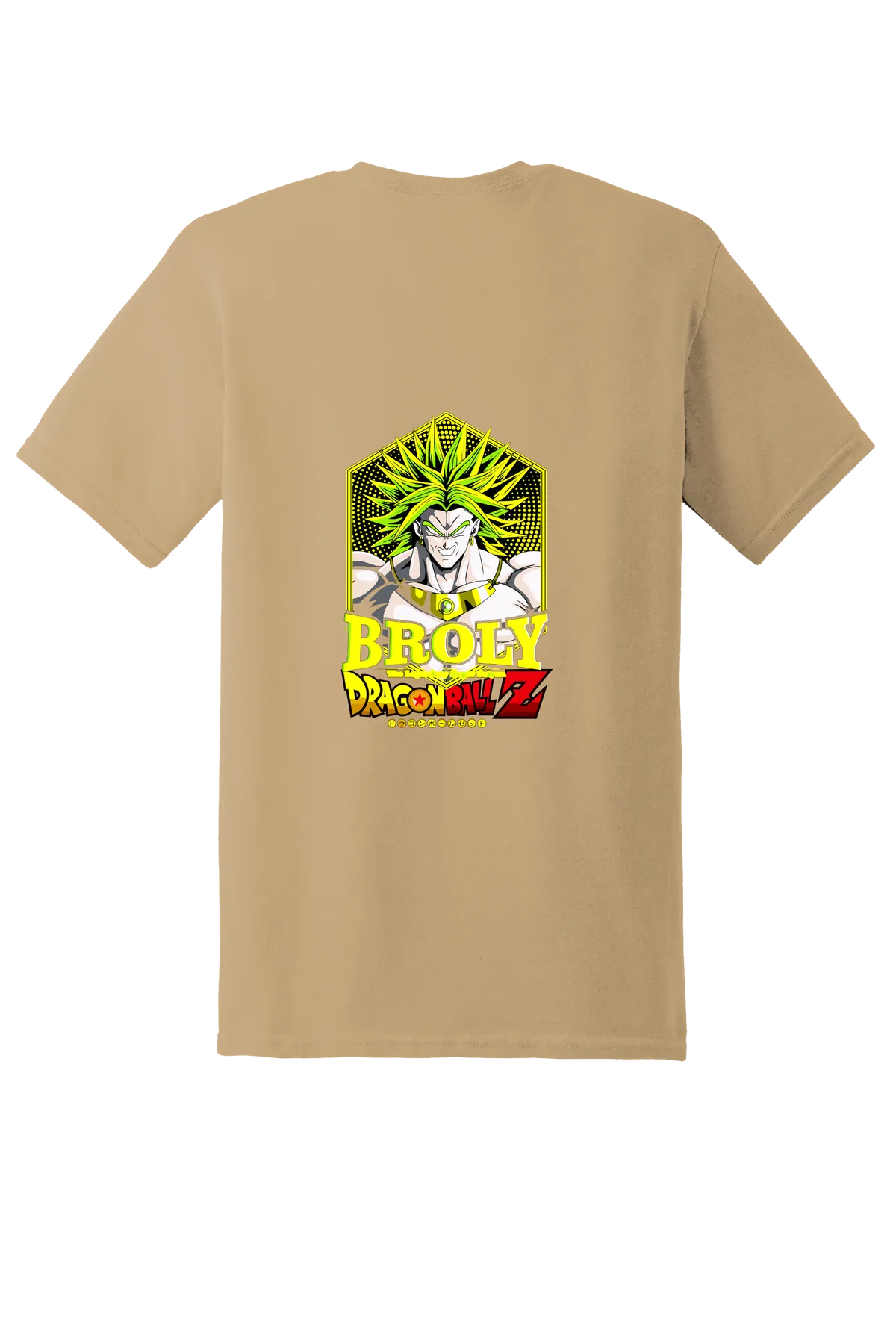 Dragon Ball Tee No. 343, Old Gold, back print