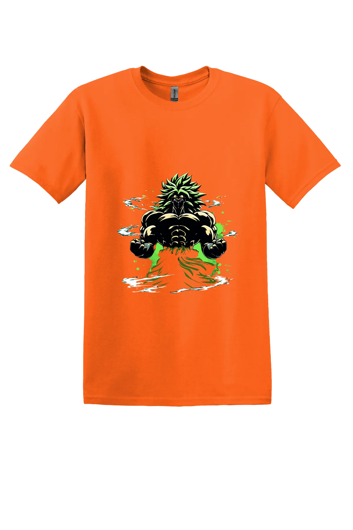 Dragon Ball Tee No. 371, Safety Orange, front print