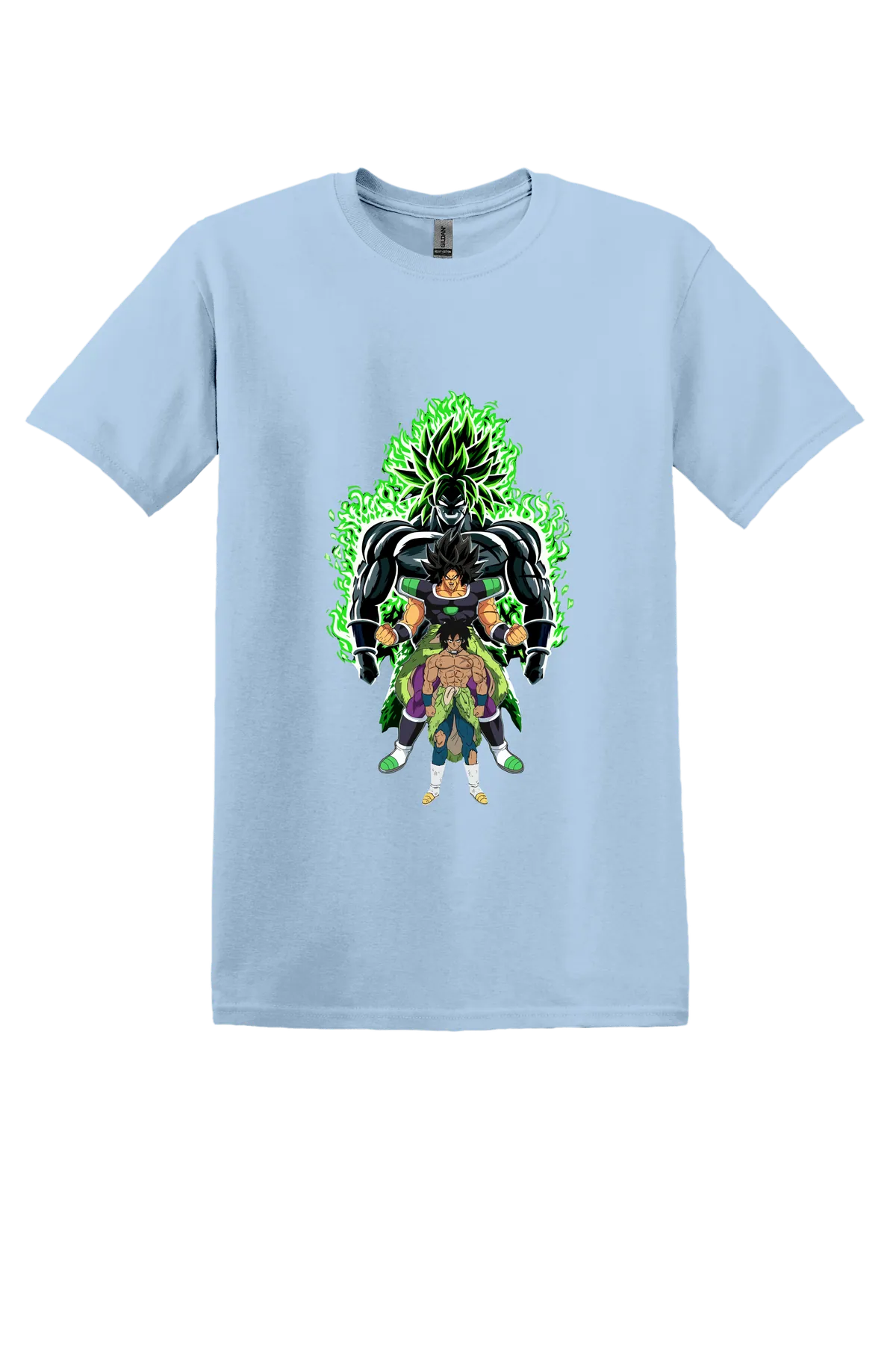 Dragon Ball Tee No. 377, Light Blue, front print