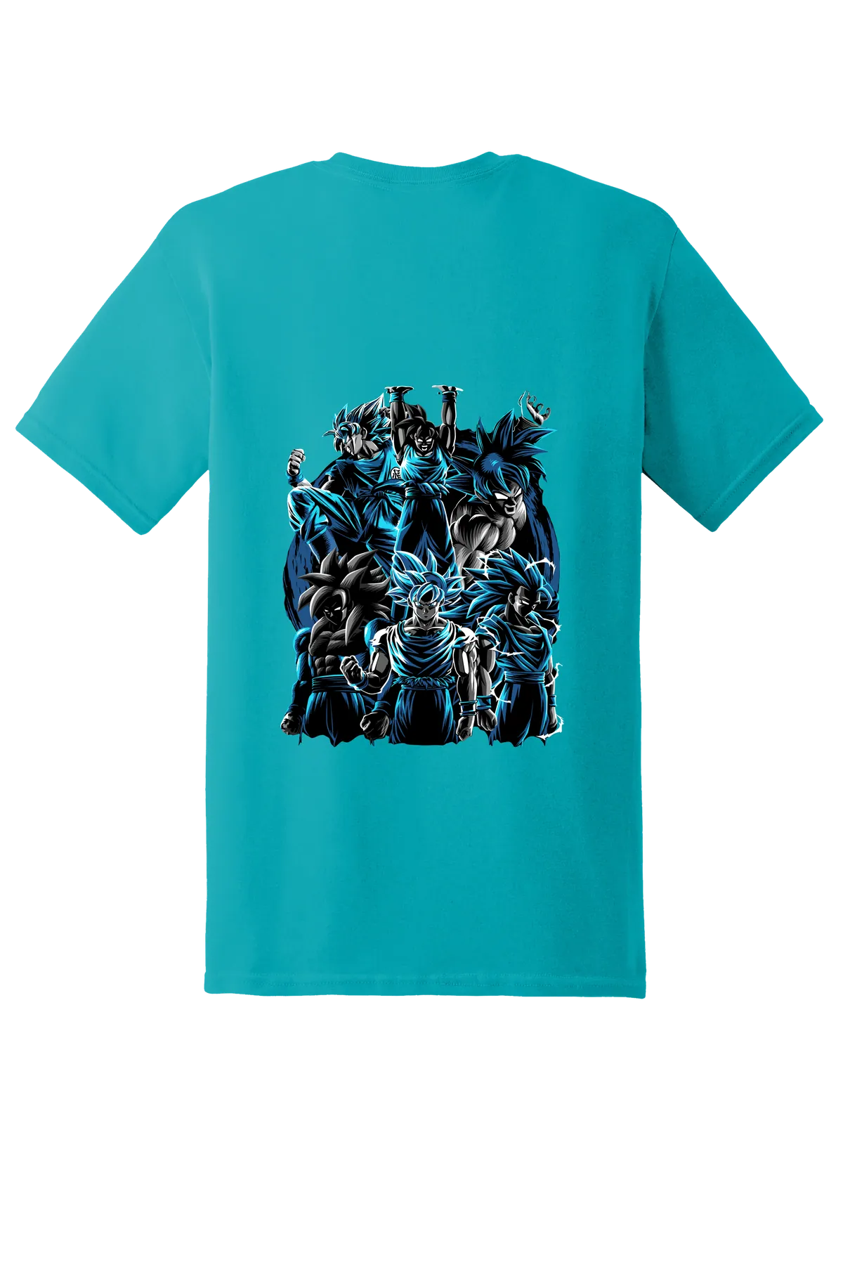 Dragon Ball Tee No. 38, Tropical Blue, back print