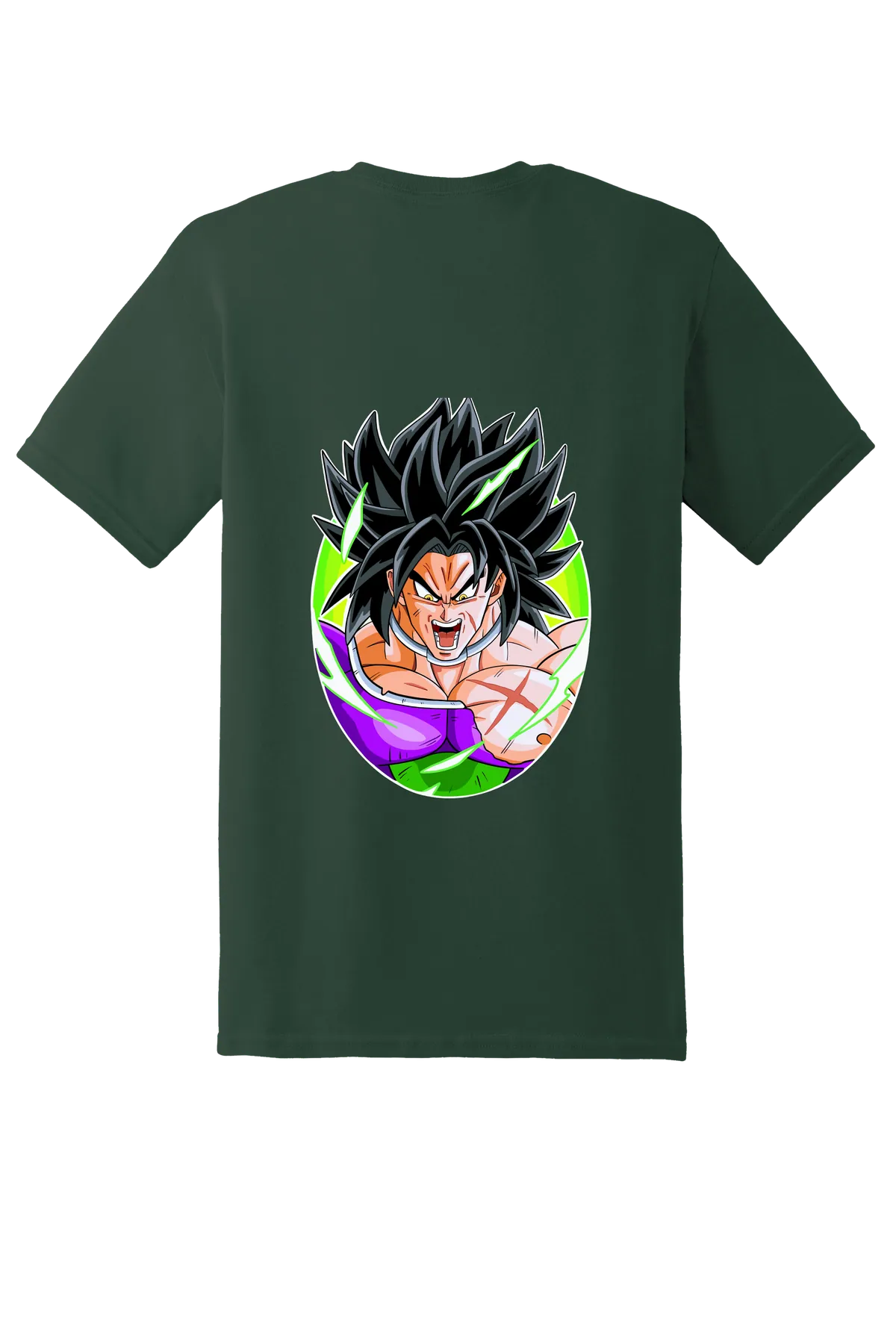 Dragon Ball Tee No. 381, Fan Dark Green, back print