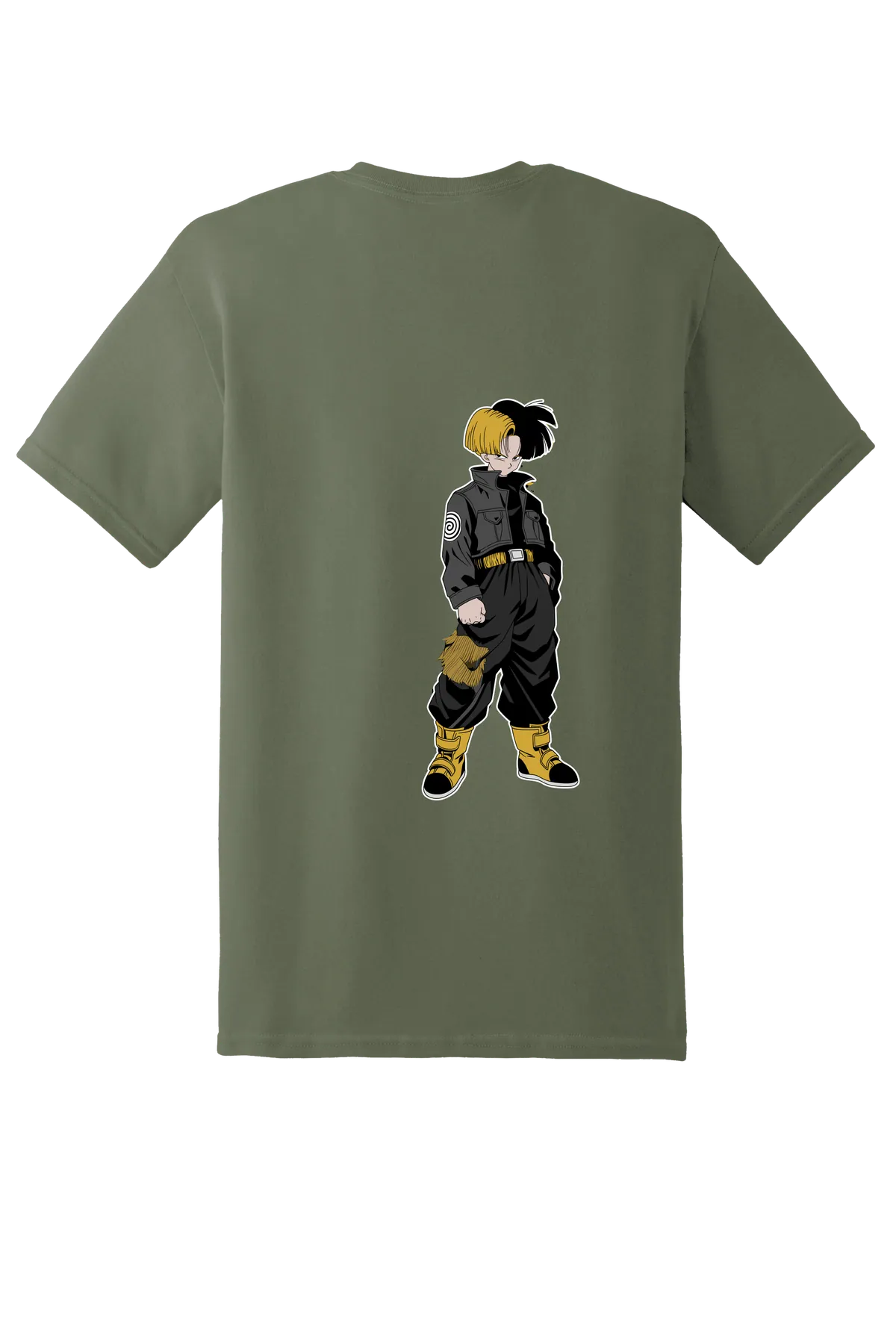Dragon Ball Tee No. 387, Military Green, back print