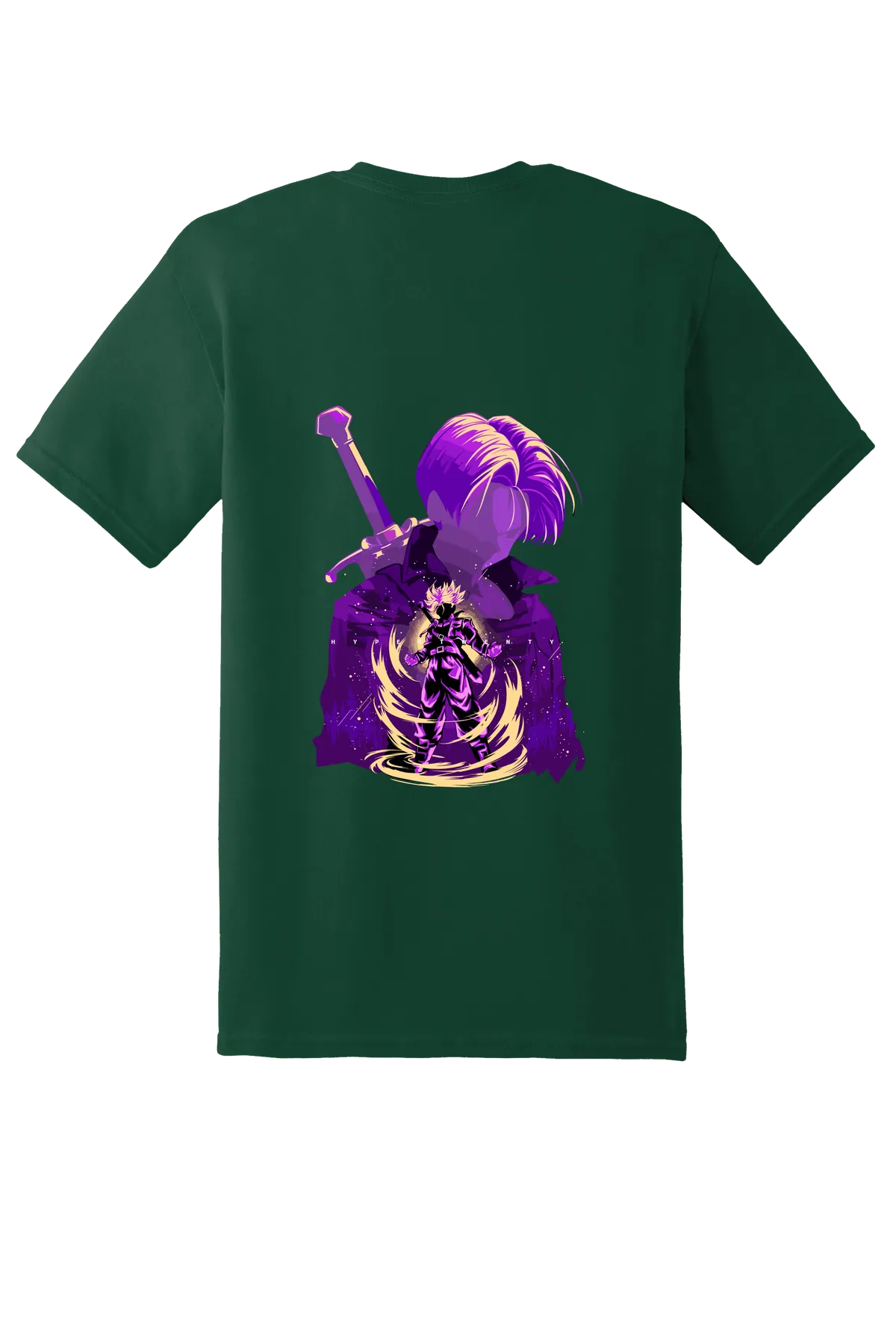 Dragon Ball Tee No. 388, Forest  Green, back print