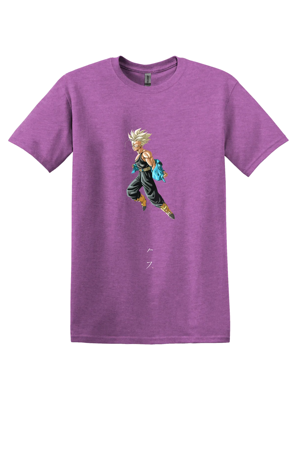 Dragon Ball Tee No. 389, Heather Radiant Orchid, front print