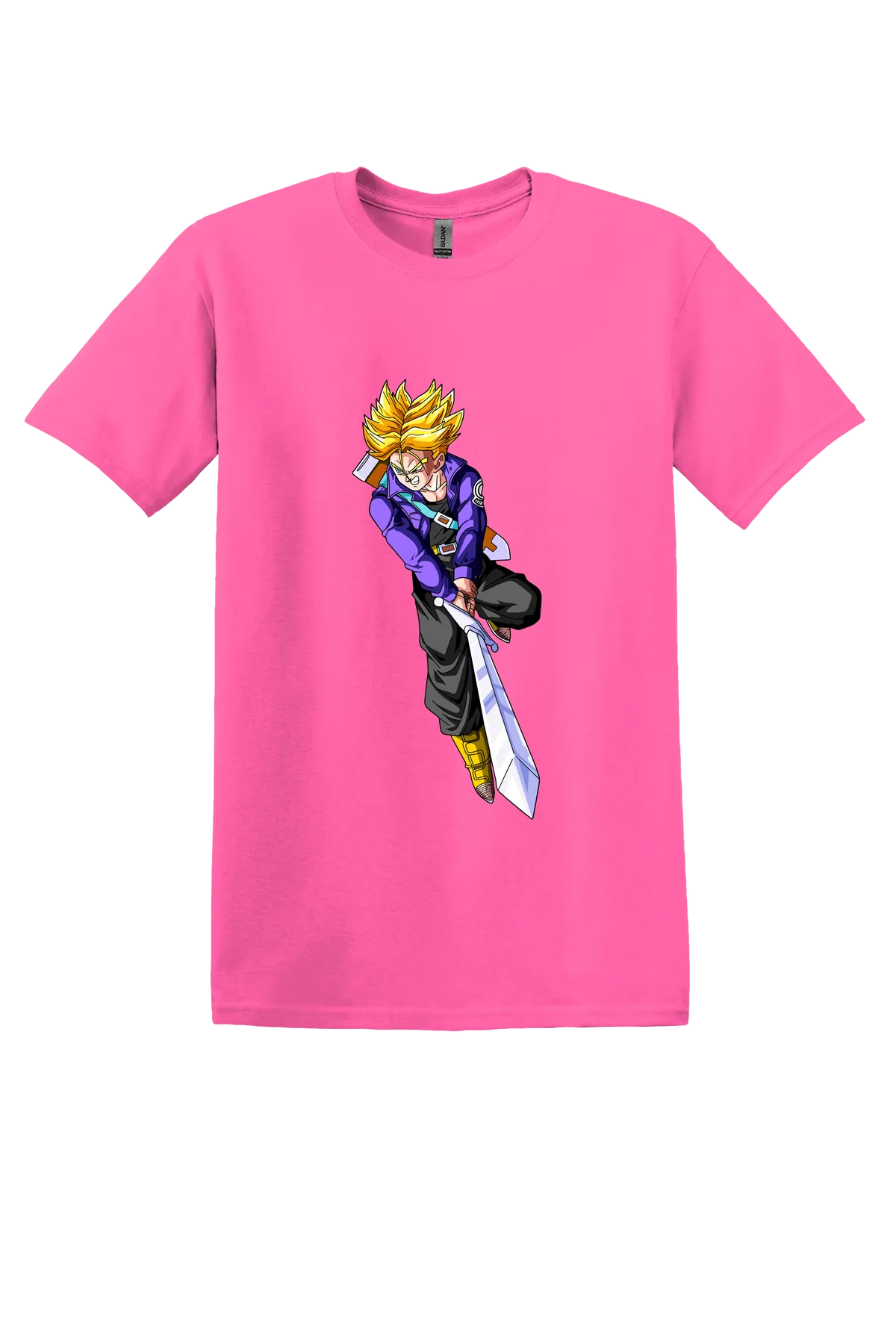 Dragon Ball Tee No. 397, Safety Pink, front print
