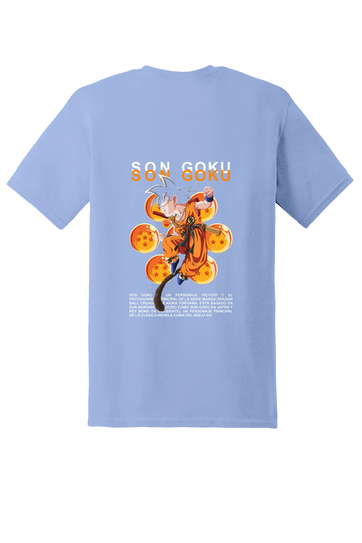 Dragon Ball Tee No. 40, Carolina Blue, back print