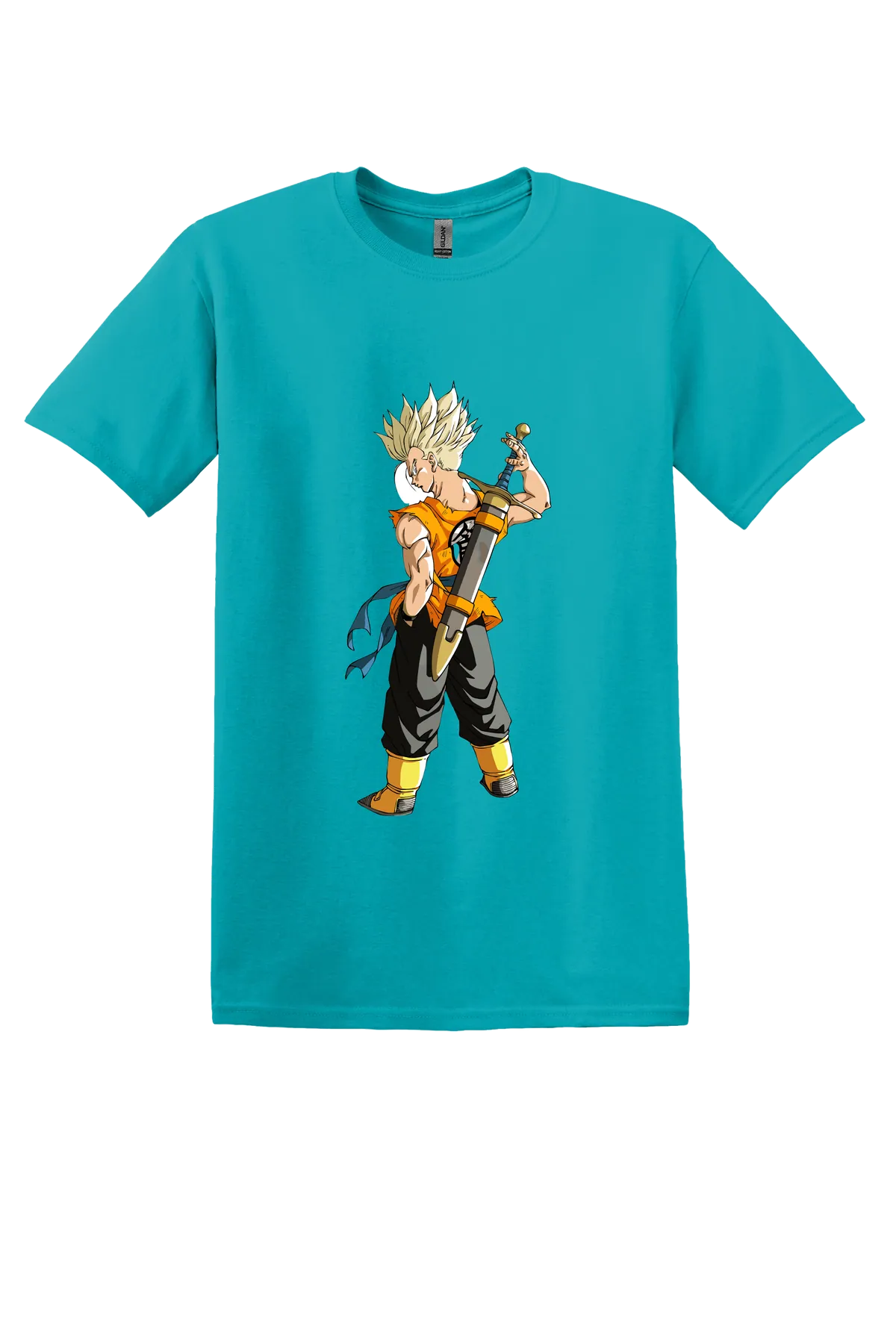 Dragon Ball Tee No. 400, Tropical Blue, front print