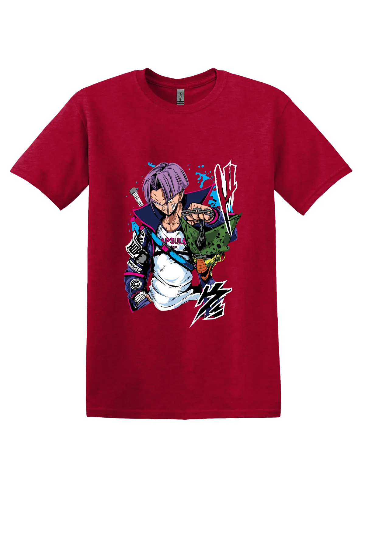 Dragon Ball Tee No. 404, Antique Cherry Red, front print