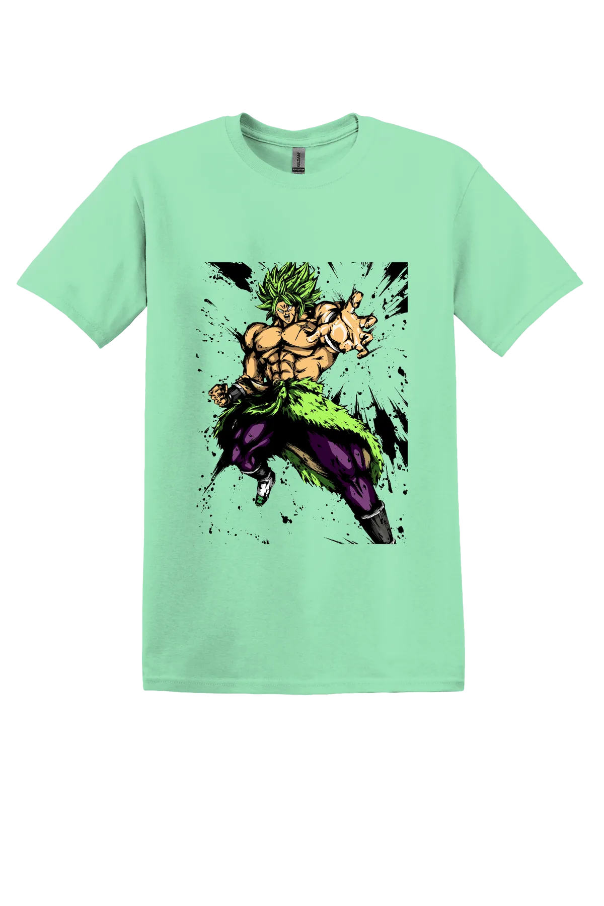 Dragon Ball Tee No. 416, Mint Green, front print