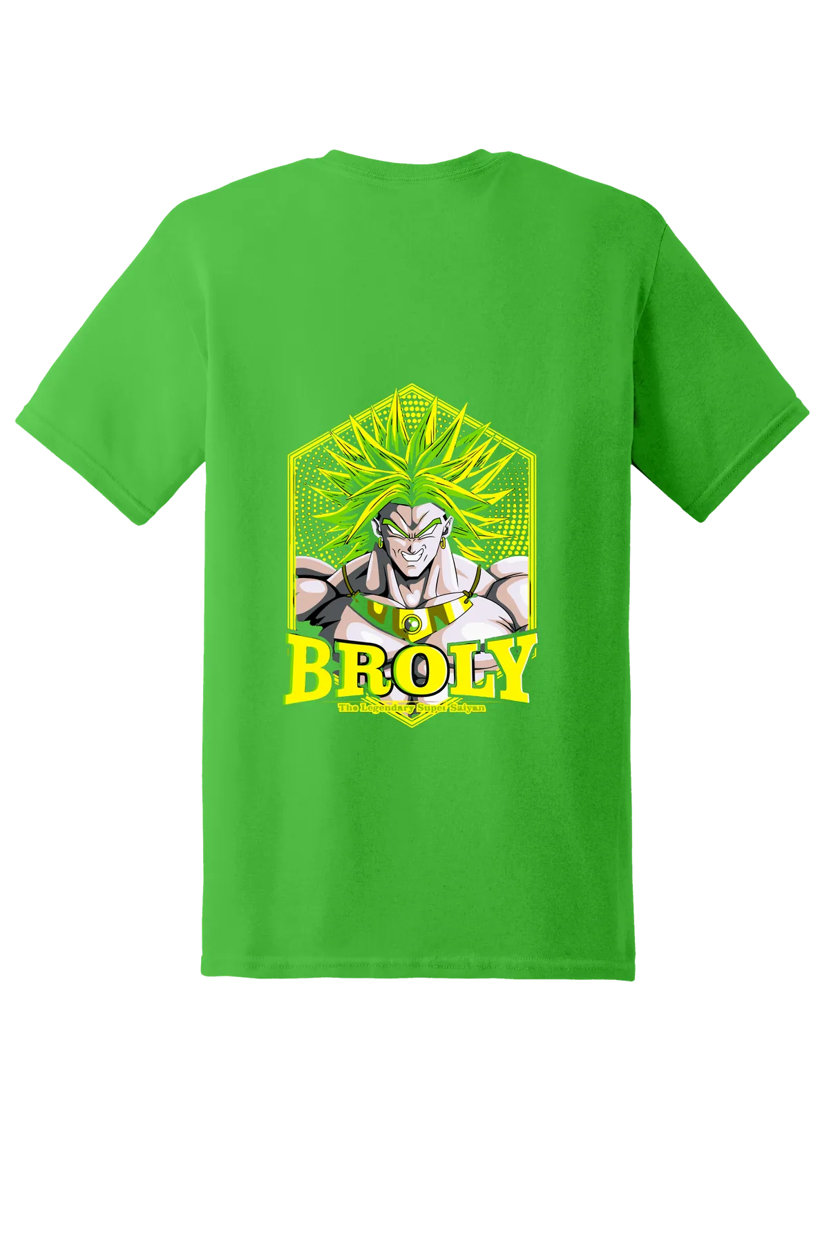 Dragon Ball Tee No. 419, Electric Green, back print