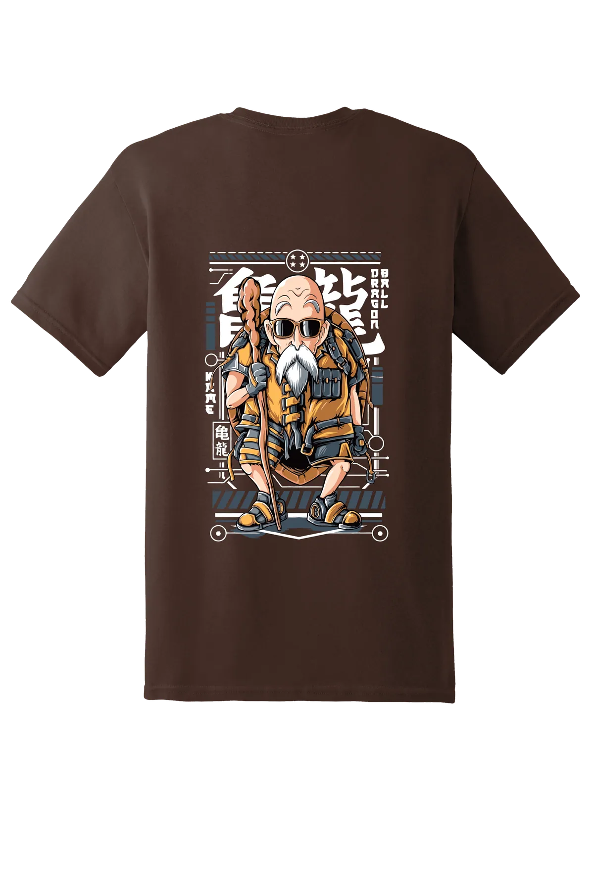 Dragon Ball Tee No. 442, Dark Chocolate, back print